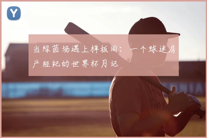 当绿茵场遇上样板间:一个球迷房产经纪的世界杯月记
